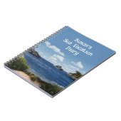 Seascape-Notebook mit anpassbarem Text Notizblock (Linke Seite)
