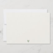 Seascape Palm Tree Island Wasserfarbenhochzeit Einladung (Rückseite)