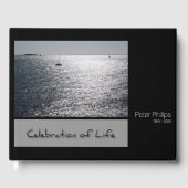 Seascape Personalisiert Memorial Gästebuch (Vorderseite)
