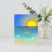 Seascape Postkarte (Stehend Vorderseite)
