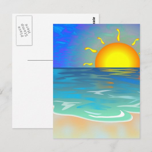 Seascape Postkarte (Vorne/Hinten)
