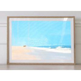 Seascape Psalm 119 15 16 Bibelverse Poster