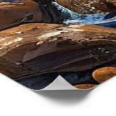 Seascape-Schiff Poster (Ecke)