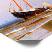 Seascape, Schiff von Alfred Thompson Bricher Poster (Ecke)