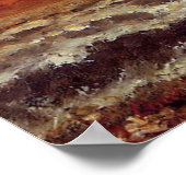 Seascape, schönes Bild von Gustave Courbet Poster (Ecke)