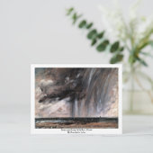 Seascape-Studie mit Regenwolke von Constable John Postkarte (Stehend Vorderseite)