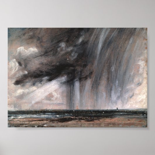 Seascape Study with Rain Cloud - John Constable Poster (Vorne)