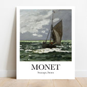 Seascape, Sturm von Claude Monet Poster