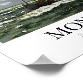 Seascape, Sturm von Claude Monet Poster (Ecke)