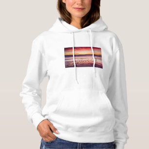 Seascape und Pier bei Sonnenuntergang, CA Hoodie