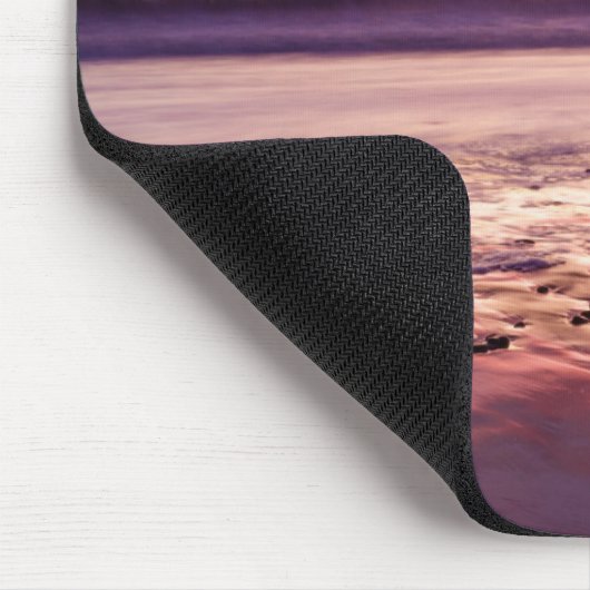Seascape und Pier bei Sonnenuntergang, CA Mousepad (Ecke)