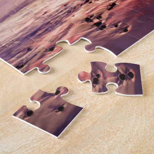 Seascape und Pier bei Sonnenuntergang, CA Puzzle (Seite)