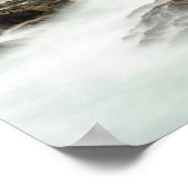 Seascape und Seestacks, Shetland Poster (Ecke)