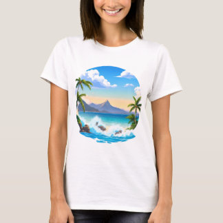 Seascape und Sunrise T - Shirt