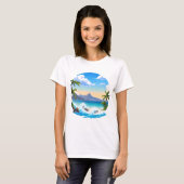 Seascape und Sunrise T - Shirt (Vorne ganz)