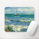 Seascape | Vincent Van Gogh Mousepad<br><div class="desc">Seascape in der Nähe von Les Saintes-Maries-de-la-Mer (1888) von dem niederländischen Postimpressionisten Vincent Van Gogh. Original-Kunstwerk ist ein Ölgemälde auf der Leinwand,  das ein Boot auf einem abstrakten blauen Ozean darstellt.

Verwenden Sie die Entwurfstools,  um einen benutzerdefinierten Text hinzuzufügen oder das Bild zu personalisieren.</div>