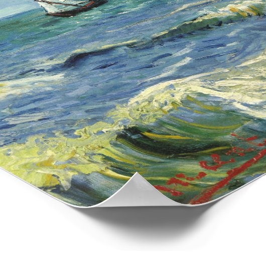 Seascape | Vincent van Gogh Poster (Ecke)