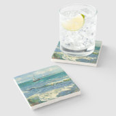 Seascape | Vincent van Gogh Steinuntersetzer (Seitenansicht)
