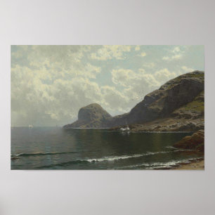 Seascape von Alfred Bricher Poster