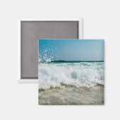 Seascape Waves Beach Magnet (Vorderseite/Rückseite)