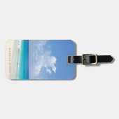 Seascape Waves Sky Clouds Template Gepäckanhänger (Vorderseite horizontal)