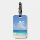Seascape Waves Sky Clouds Template Gepäckanhänger (Rückseite vertikal)