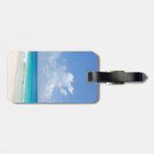 Seascape Waves Sky Clouds Template Gepäckanhänger (Rückseite horizontal)