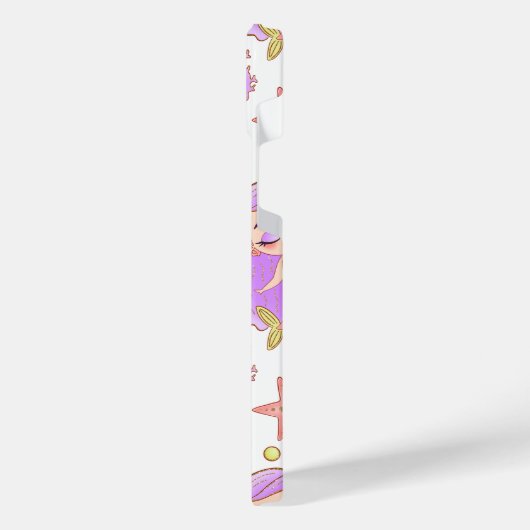 Seascape with Beach, Great Wave & Mount Sea Case iPhone Hülle (Linke Seite)