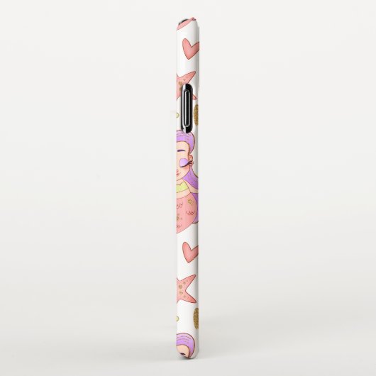  Seascape with Beach, Great Wave & Mount Sea Case iPhone Hülle (Rechte Seite)