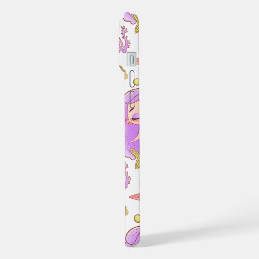 Seascape with Beach, Great Wave & Mount Sea Case iPhone Hülle (Linke Seite)