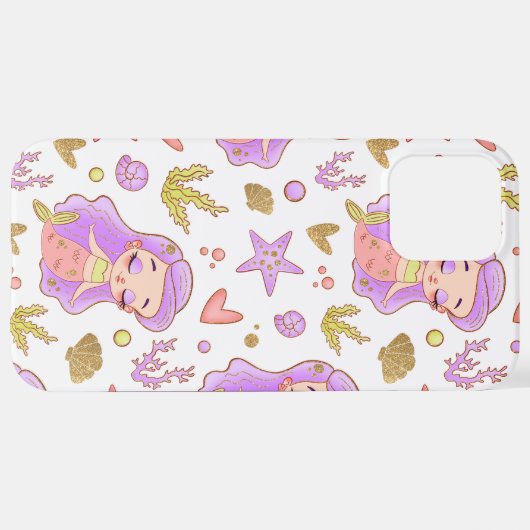 Seascape with Beach, Great Wave & Mount Sea Case iPhone Hülle (Hinten horizontal)