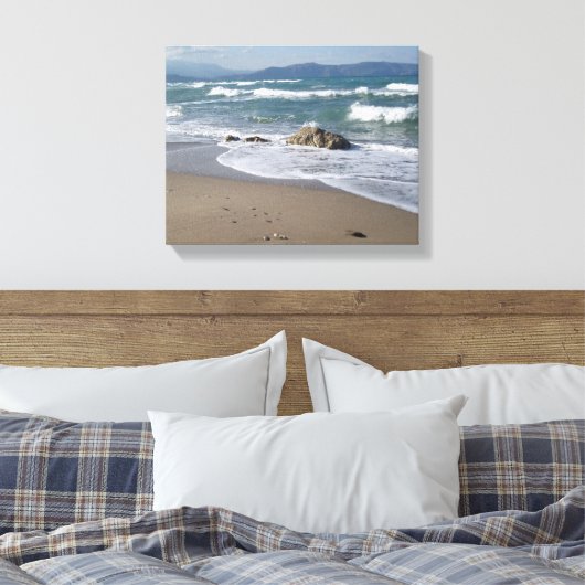 Seascape Wrapped Canvas Leinwanddruck (Insitu (Schlafzimmer))