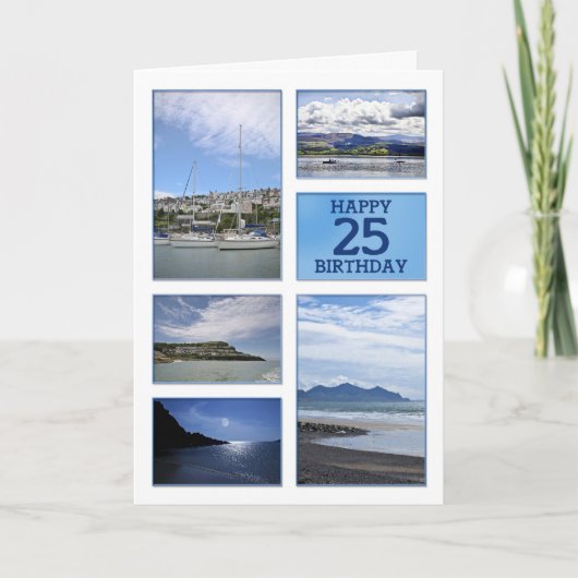 Seascapes 25. Geburtstagskarte Karte (Vorderseite)