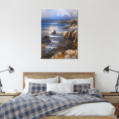 Seascapes Serie - 3/3 Leinwanddruck (Insitu (Schlafzimmer))