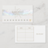 Seashell 10 Punch Kundenloyalty Termin Visitenkarte (Vorne/Hinten)