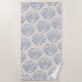 Seashell Aesthetic Strandtuch (Vorderseite)
