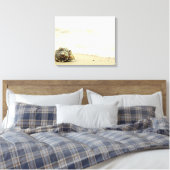 Seashell allein am Strand Leinwanddruck (Insitu (Schlafzimmer))