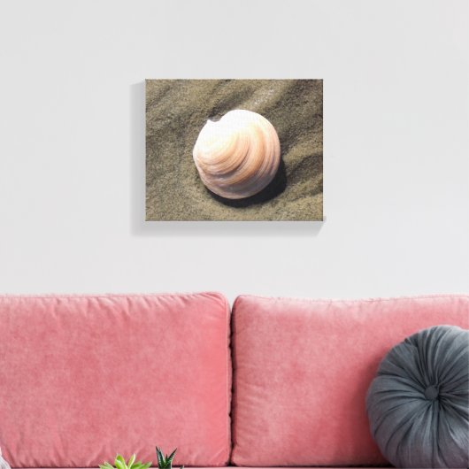 Seashell am Sand Leinwanddruck (Insitu (Wohnzimmer))