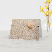 Seashell am Strand Karte (Gelbe Blume)