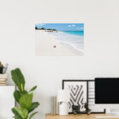 Seashell am Strand Poster (Heimbüro)