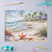 Seashell am Strand Seidenpapier (Basteln)