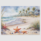 Seashell am Strand Seidenpapier (Vorderseite)