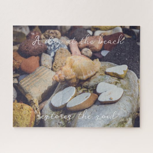 Seashell an der Küste Puzzle (Horizontal)