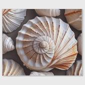 Seashell and Beach Theme Geschenkpapier (Flach)