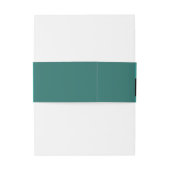 Seashell and Hearts, Beach Wedding Einladungsbanderole (Rückseitenbeispiel)