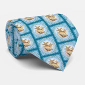 Seashell and Starfish Krawatte (Gerollt)