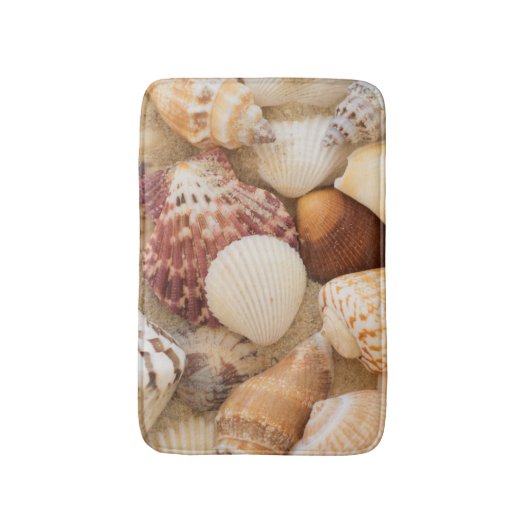 Seashell-Anordnung Badematte (Vorderseite Vertikal)