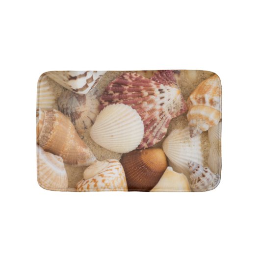 Seashell-Anordnung Badematte (Vorderseite)