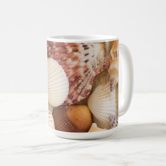 Seashell-Anordnung Kaffeetasse (VorderseiteRechts)
