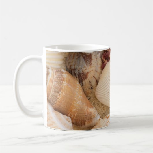 Seashell-Anordnung Kaffeetasse (Links)